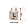 Chladič motorového oleja VAN WEZEL Autoparts Belgium 58003148