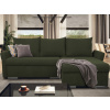 Rohová sedačka Dexter, tmavo zelená látka