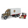 Bruder 2828 MACK Granite UPS logistik a vysokozdvihem
