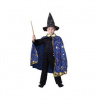 Kostým čarodejník - kúzelník - modrý plášť s hviezdami čarodejnice / Halloween