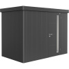 Biohort Plechový domček Neo1C štandardné dvere tmavo sivá 292 x 180 cm