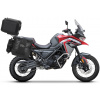 Shad kompletná sada bočných adventure tašiek SHAD TERRA TR40 a čierneho hliníkového 55L topcase, vrátane montážnej sady SHAD Voge 650DS / 650DSX