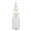 Chic Antique Krémový antik svietnik anjel s pohárom na úzku sviečku - Ø 5*17 cm / 100ml - Chic Antique