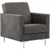 MEBLINE Kreslo SELVA B manila dark grey chróm
