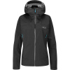 RAB Dámska bunda DOWNPOUR PLUS 2.0 JACKET WMNS black - čierna Veľkosť: L