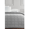 Vlnený prehoz na posteľ NEVA v darčekovom balení s vankúšmi Sivá Set na dvojlôžko