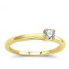 Dámsky prsteň zo žltého zlata s briliantom RN402274 0,22ct