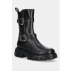 Kožené členkové topánky Love Moschino čierna farba, na platforme, JA24095G1NIA0000 EUR 40