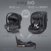 Sada autosedaček EasyGo Buz Pro a Buz Pro Body Granito 2v1 + otočná báze (Z/EA/BUZ/PRO/GR)