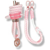 Nimmy Cool&Cute 2.0 crossbody + handstrap set – růžový (Stylový set Nimmy Cool&Cute 2.0 – crossbody šňůrka a handstrap pro telefon, růžový design, univerzální uchycení)