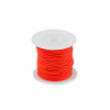 Šnůrka PES kroucená Ø1 mm voskovaná Varianta: 6 oranžová neon, Balení: 1 ks