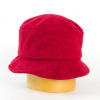 Karpet Dámsky klobúk z parenej vlny s rovnou hlavou - červená 57-58