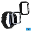Ochranný obal + temperované sklo (čierna,strieborná) – Apple Watch 40mm (Series 6)