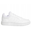 adidas Hoops 3.0 K detská voľnočasová obuv biela