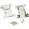 TRU COMPONENTS TC-2523000 D-SUB pouzdro adaptéru Pólů: 9, 9 plast, pokovený 180 ° stříbrná 100 ks