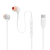 JBL 310C káblové slúchadlá – USB-C, Hi-Res Audio, Pure Bass, 3-tlačidlové ovládanie s mikrofónom – biele