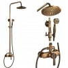 Sprchový Set do Kúpeľne s Retro Dažďovou Hlavicou - Mosadz