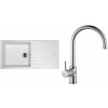 Set Sinks G15028 (dřez Perfecto 1000 Milk 28 + baterie Vitalia Chrom - lesklý)