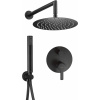 Deante Cascada Arnika, podomietková sprchová sada, čierna, NAC_N9QP