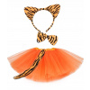 Dievčenský kostým - Tutu tútor Tiger Set + Band + Tail (Tutu tútor Tiger Set + Band + Tail)