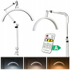 Kozmetická lampa Moon oblúk na predlžovanie mihalníc LED bez tieňov, pripevnená