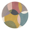 Ručne tkaný vlnený okrúhly koberec ø 160 cm Glow Multi – Flair Rugs