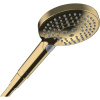 HANSGROHE Raindance Select S ručná sprcha 3jet PowderRain EcoSmart+, priemer 125 mm, leštený vzhľad zlata, 26516990