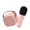 Lalarma Bluetooth Karaoke set mikrofón a reproduktor ružový 1ks