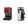 Gaggia New Classic EVO, red + Rancilio STILE, white