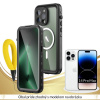 Odolné Vodotesné púzdro Luxria Resistant pre Apple iPhone - Čierne (certifikované) iPhone: 14 Pro Max