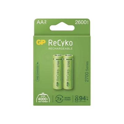 Nabíjacia batéria, AA (HR6), 1.2V, 2600 mAh, GP, papierová krabička, 2-pack, ReCyko B2127