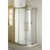 GELCO ANTIQUE 100cm sprchový kút štvrťkruhový, profil bronz, sklo číre, GQ5210C
