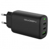 Nabíjačka do siete GoGEN ACHPD 365, 2x USB-C PD, 1x USB-A, 65W (ACHPD365B) čierna