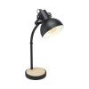 Stolová lampa Eglo 44058 LUBENHAM E27 28 W čierna/hnedá