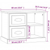 vidaXL Nočný stolík lesklý biely 60x35,5x45 cm - Biela - 125961-72053