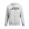 Under Armour Rival Fleece Wordmark Hoodie-GRY 1386512-011