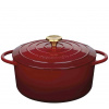 Litinový hrnec kulatý Provence 26 cm tmavě červený - Küchenprofi Solingen (Litinový Hrnec na pečení Provence kulatý 26 cm tmavě červený - Küchenprofi Solingen)