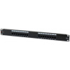 Techly 1U UTP 16xR J45 Cat.6 Patch panel