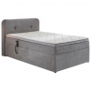 Carryhome BOXSPRINGOVÁ POSTEĽ, 100/200 cm, svetlosivá - Online Only spálne - 002157032002
