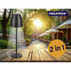 Megatron TAVOLA Solar MT68059 akumulátorová stolná lampa LED 2 W čierna; MT68059