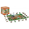 WOODEN CITY Drevené puzzle Škôlka na farme 2v1, 300 dielikov EKO
