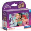 CLEMENTONI Obrázkové kocky Disney princeznej, 6 kociek