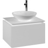 VILLEROY & BOCH Legato závesná skrinka pod umývadlo na dosku (umývadlo v strede), 1 zásuvka, 600 x 500 x 380 mm, White Matt, B56700MS