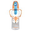 Canpol babies Fľaša úzkohrdlá s úchytmi CUTE ANIMALS 250ml líška