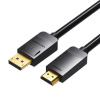 Kábel DisplayPort 1.2 na HDMI 1.4 Vention HADBI 1080p 60Hz, 3 m (čierny) 35180