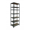 Meets-ecommerce UG Kovový regál 180x75x30, 4-7 políc Farba: Čierna, Počet polic: 7 políc