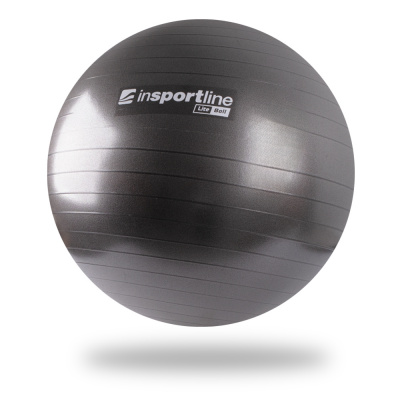 Insportline Gymnastická lopta Lite Ball 65 cm (Barva: černá)