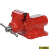 YORK® Svěrák dílenský 063 STANDARD, š. 63 mm, rozvor 55 mm, otočný ±35°, s kovadlinou, 4 kg