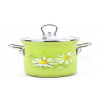Belis Hrniec smaltovaný s pokrievkou Daisy 18 cm 2,8 l