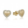 Zlaté náušnice srdiečka LEA1402.SP